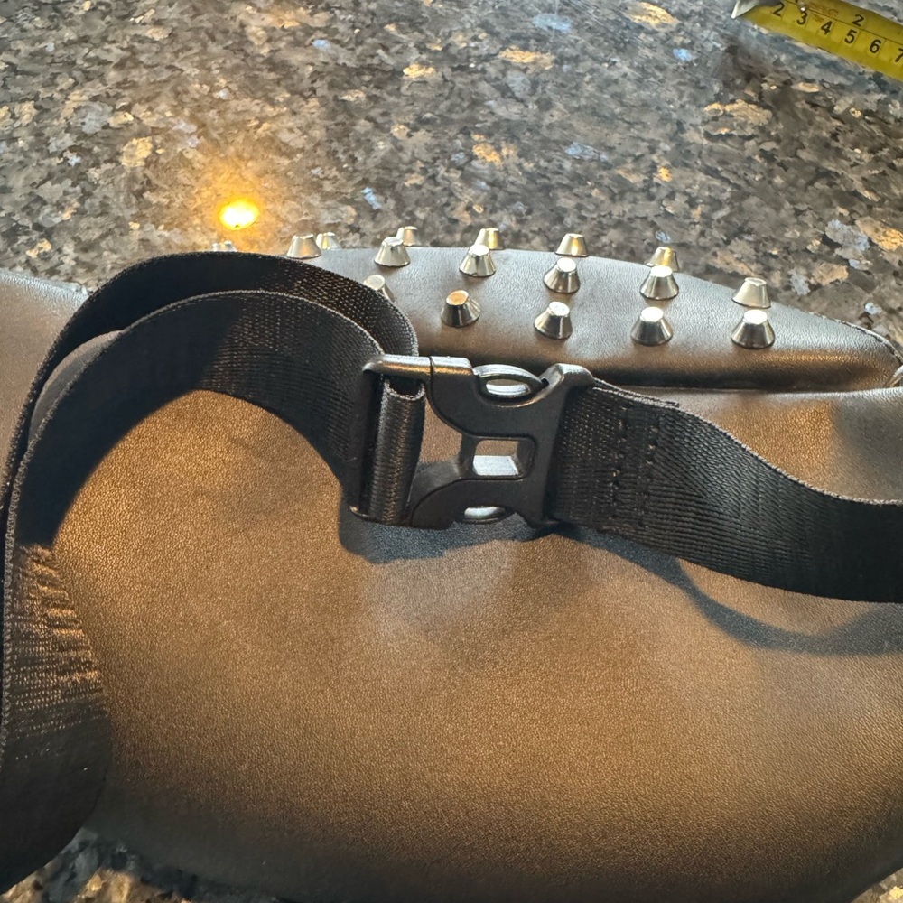 Killstar Hexcellent Studded Black waist Bag Fanny pack - Picture 7 of 8